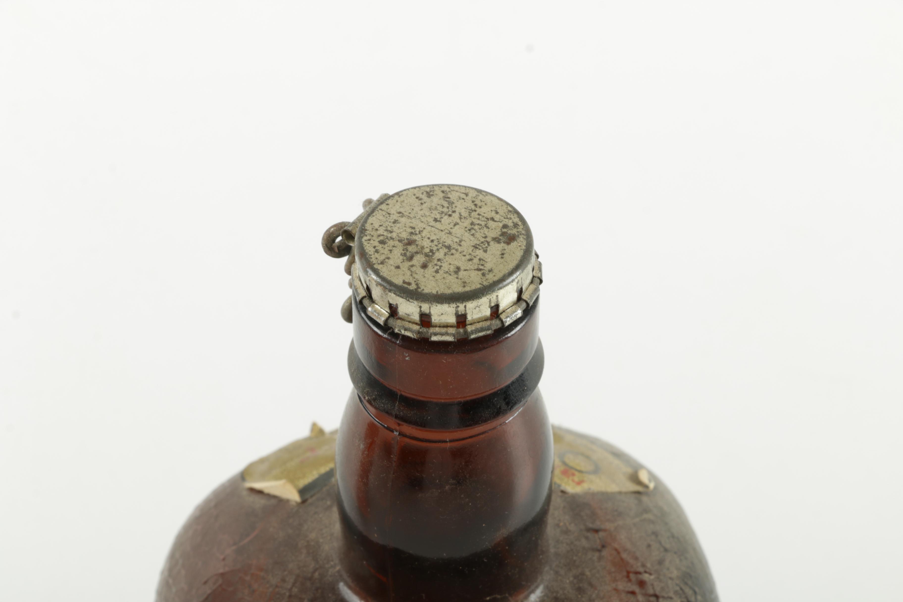 Vintage Glass Whiskey Bottles