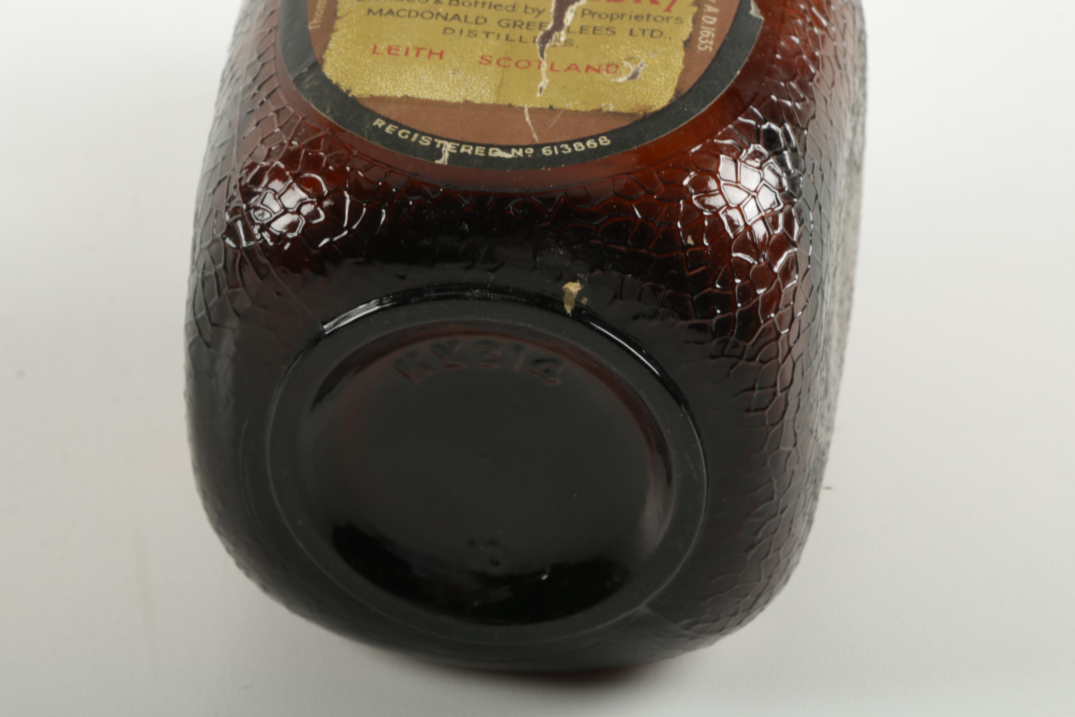 Vintage Glass Whiskey Bottles