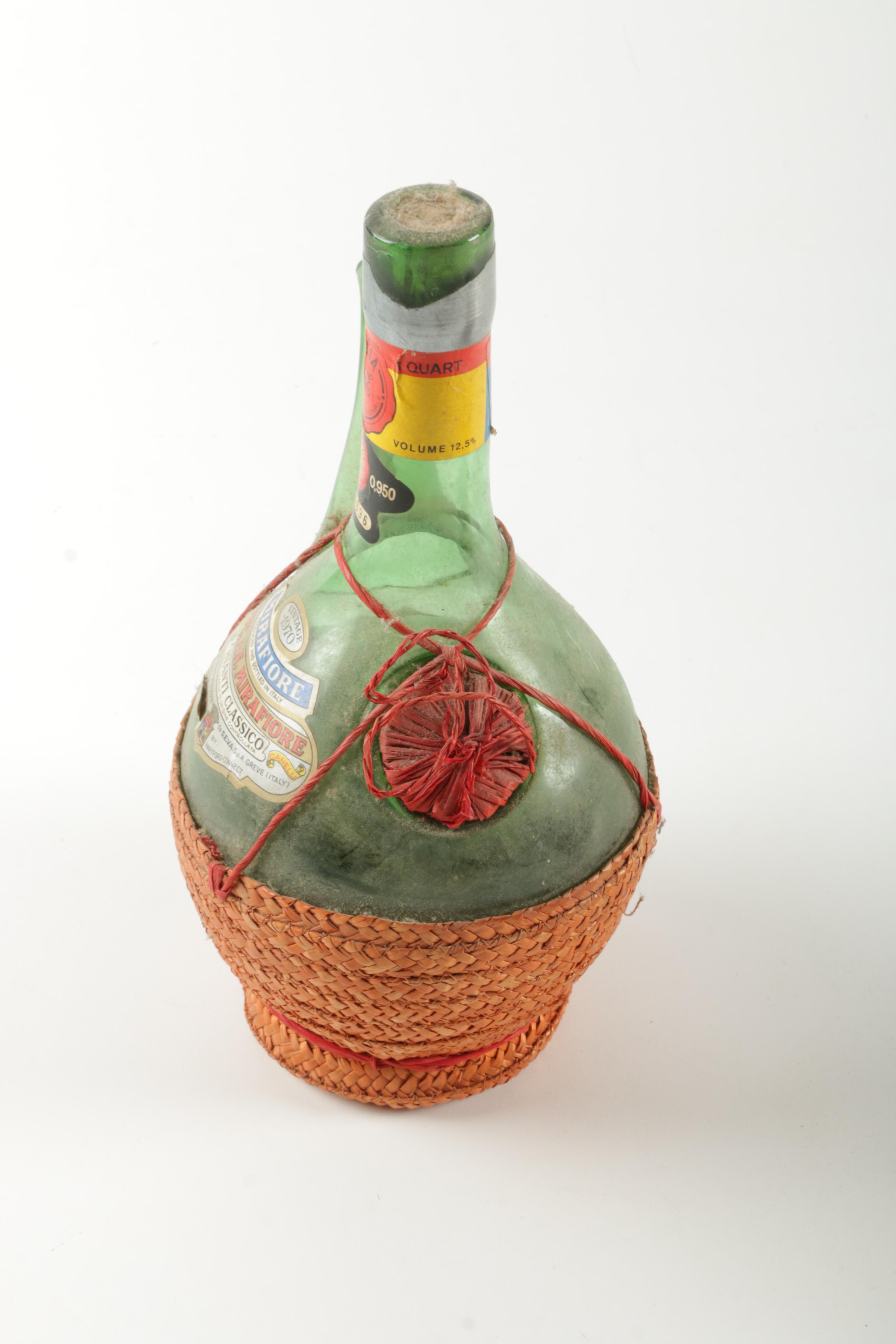 Vintage Glass Whiskey Bottles