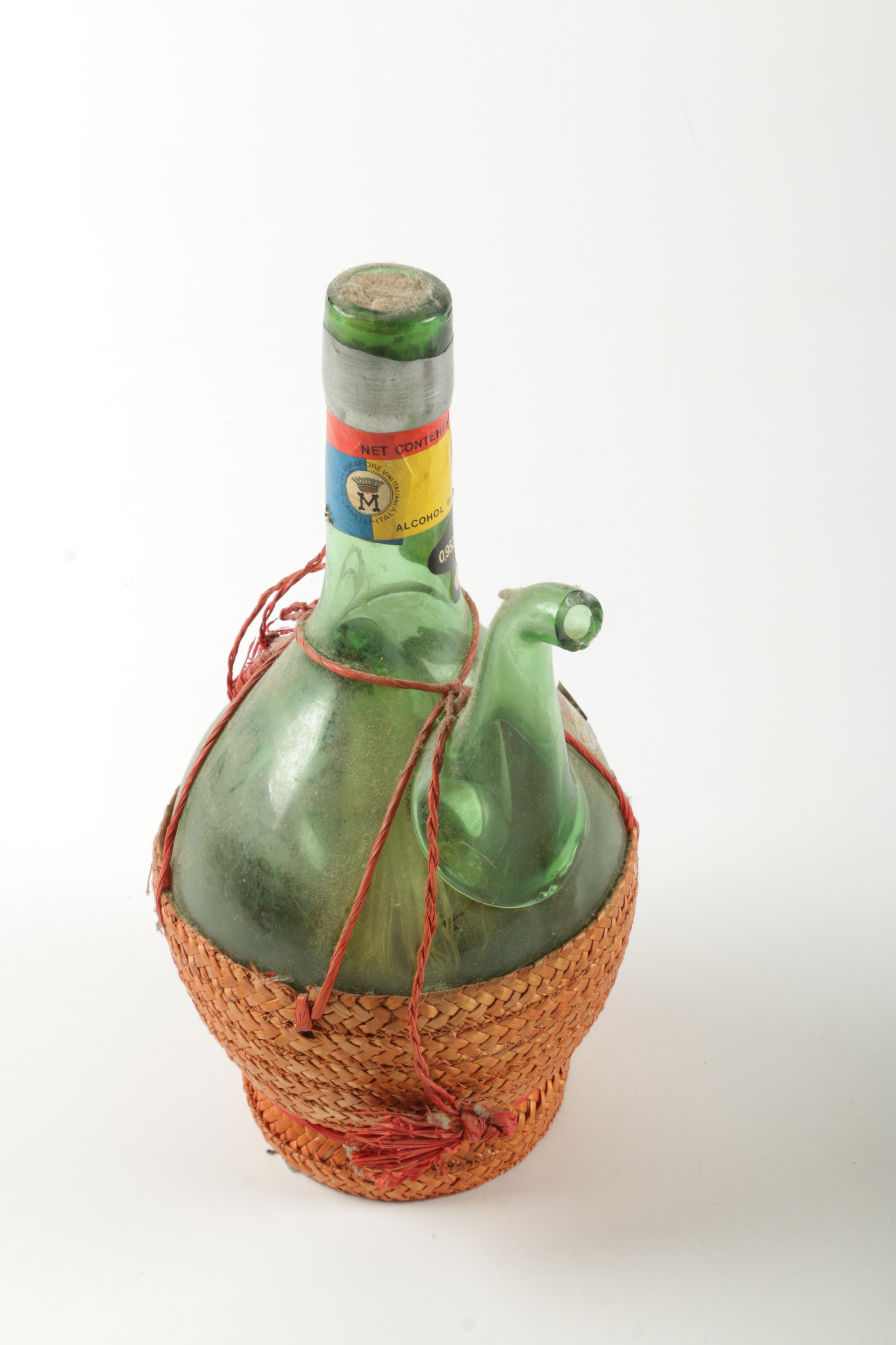 Vintage Glass Whiskey Bottles