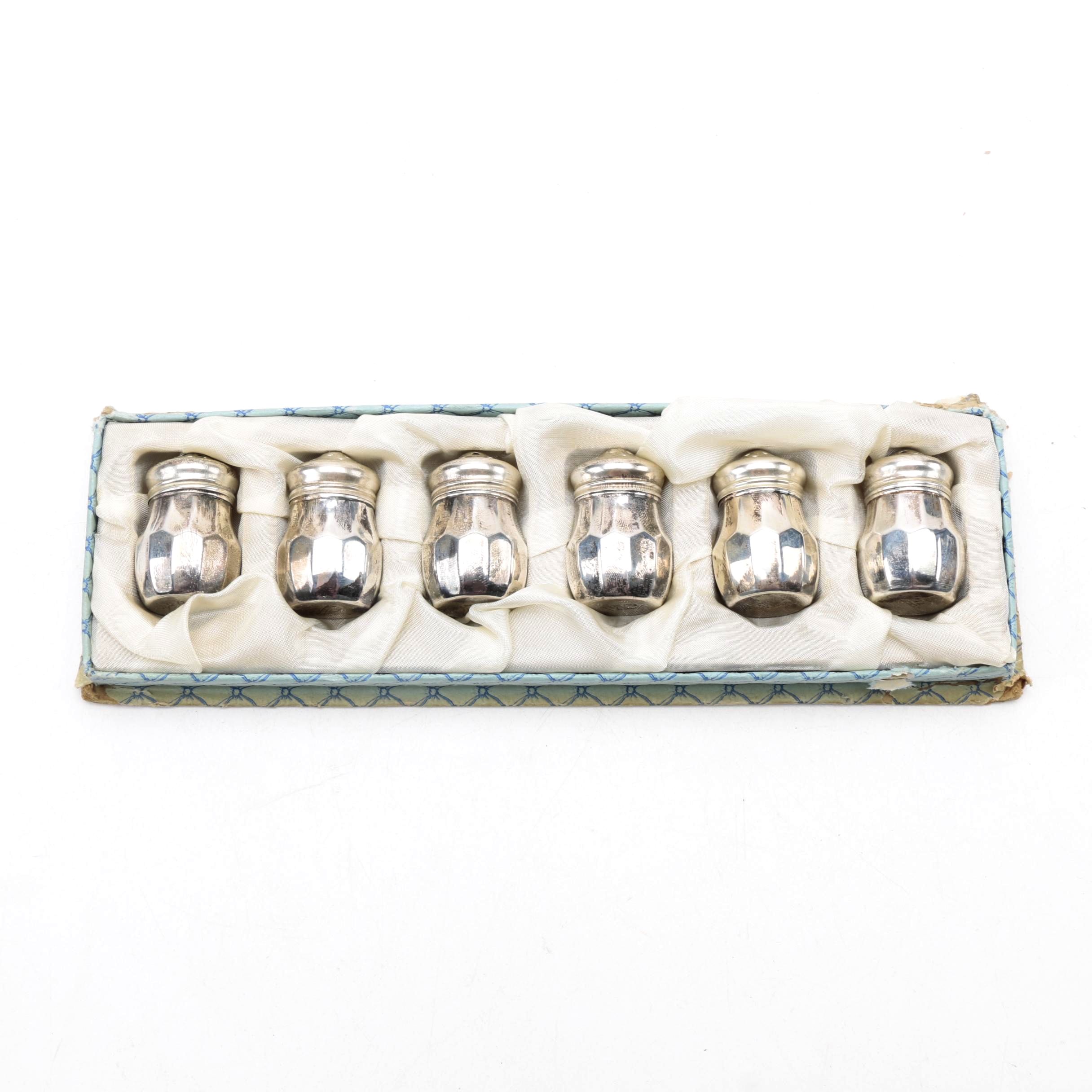 Six-Piece Sterling Silver Shaker Set