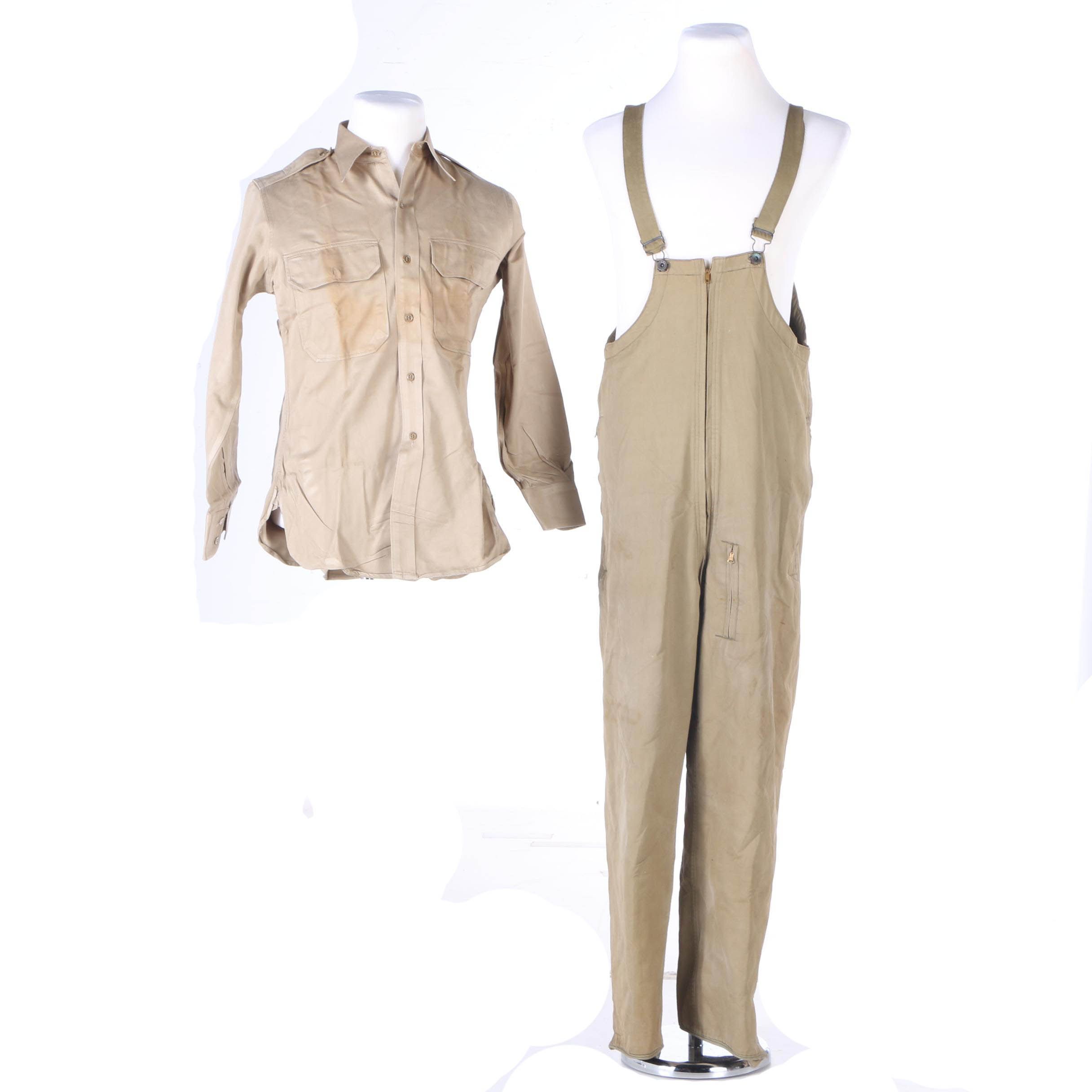 Men's Military Overalls and Shirt