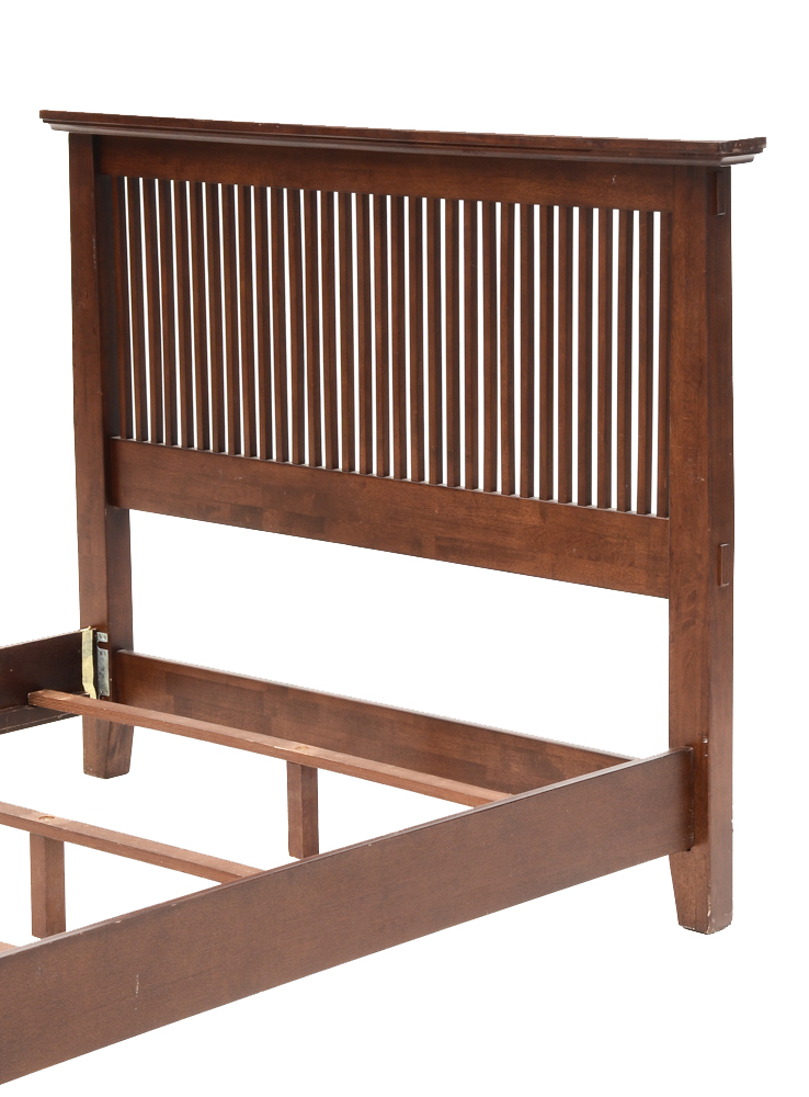 Contemporary Mission Style Queen Bed Frame