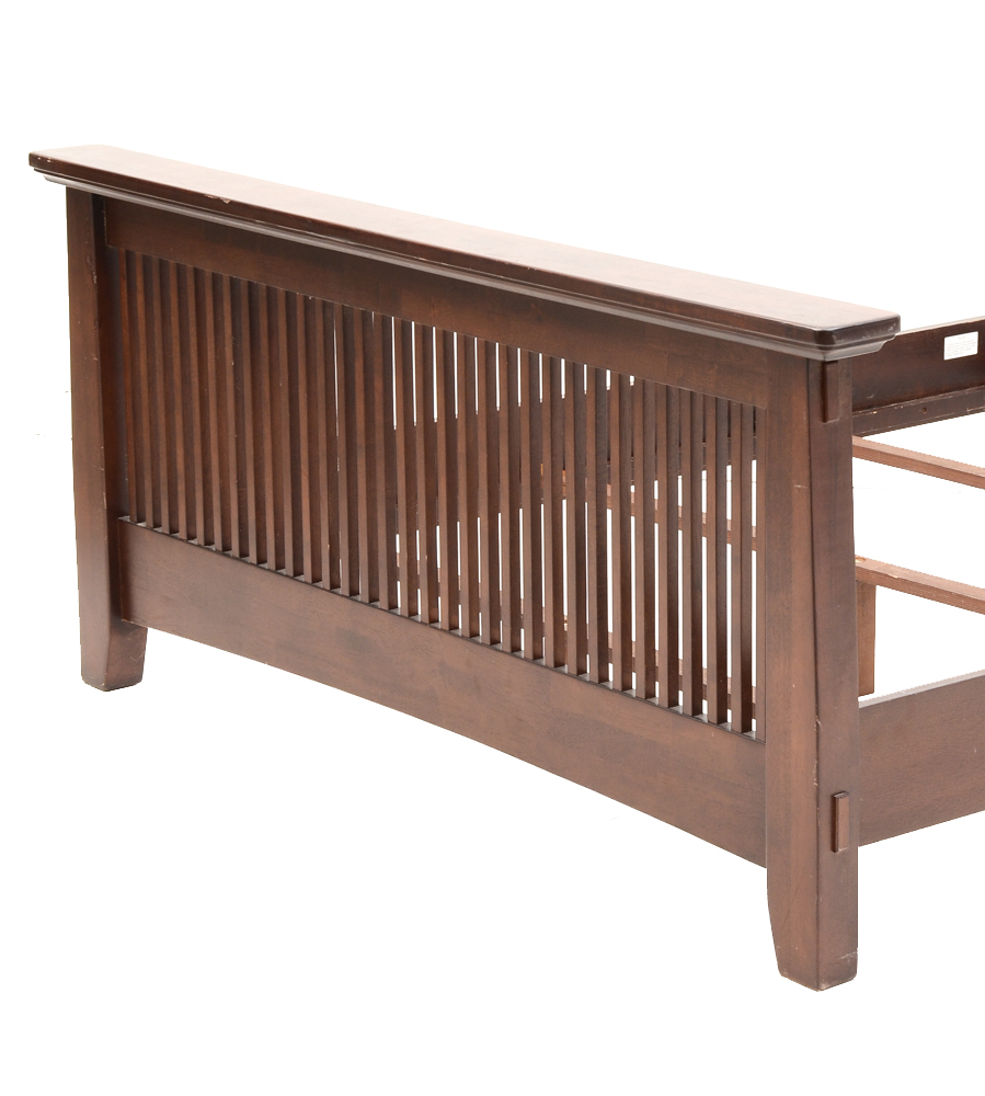 Contemporary Mission Style Queen Bed Frame