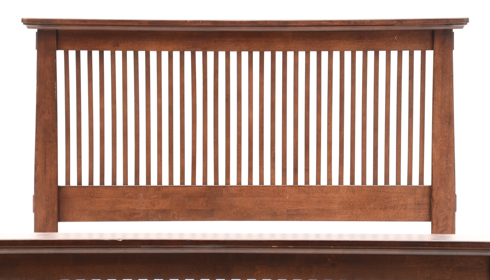 Contemporary Mission Style Queen Bed Frame