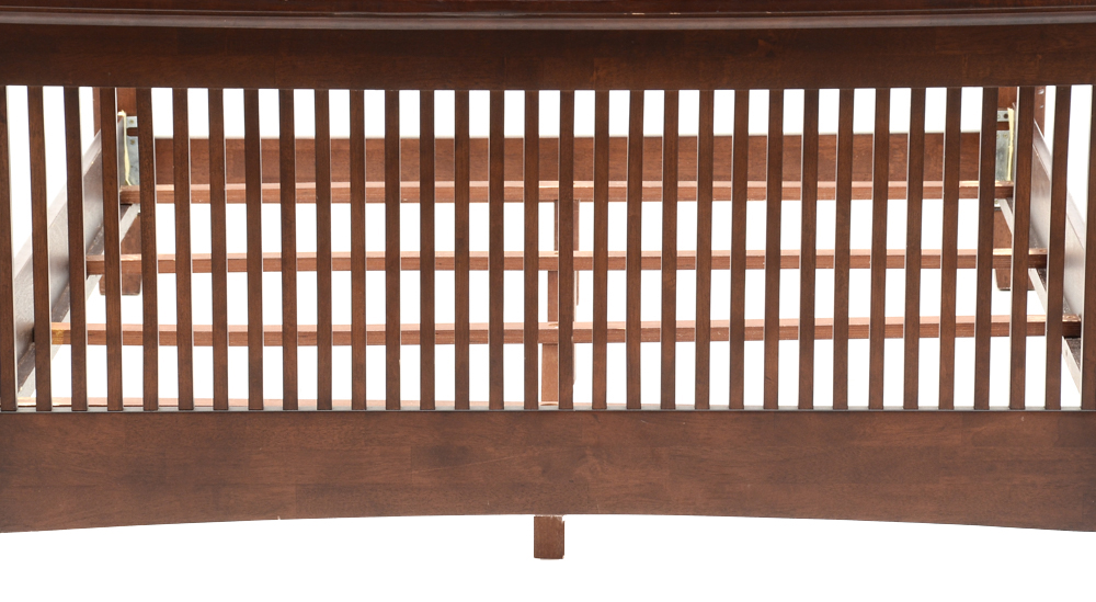 Contemporary Mission Style Queen Bed Frame