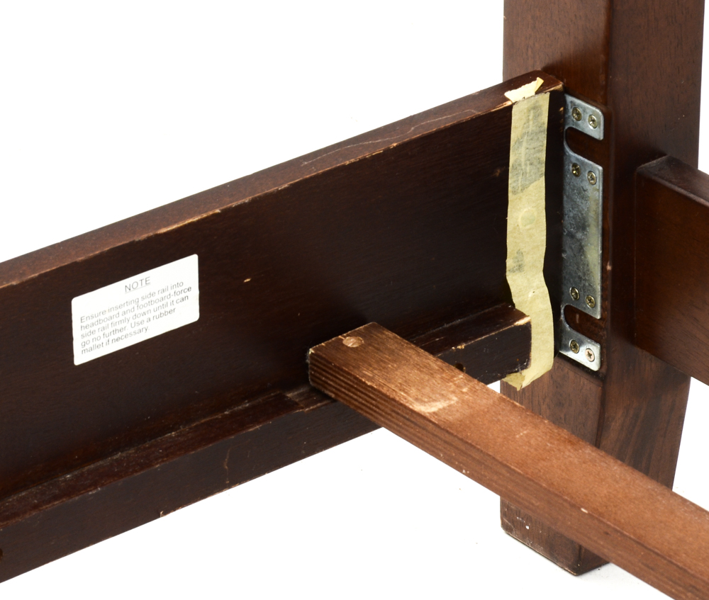 Contemporary Mission Style Queen Bed Frame