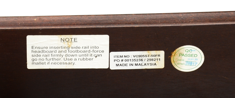 Contemporary Mission Style Queen Bed Frame