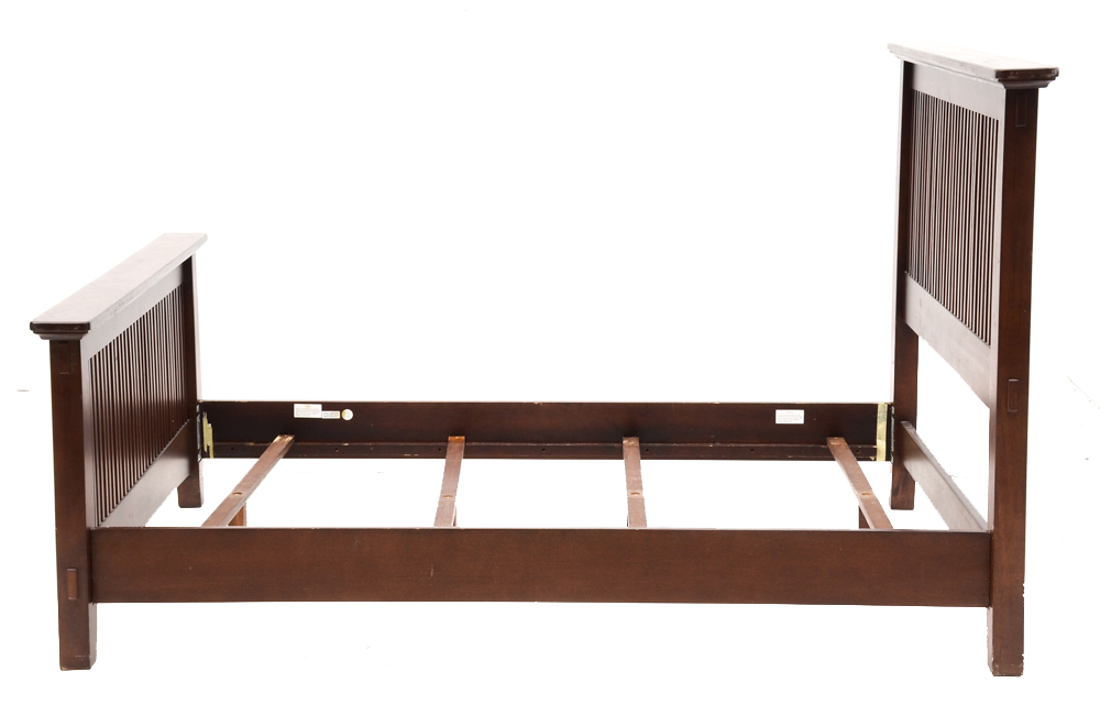 Contemporary Mission Style Queen Bed Frame