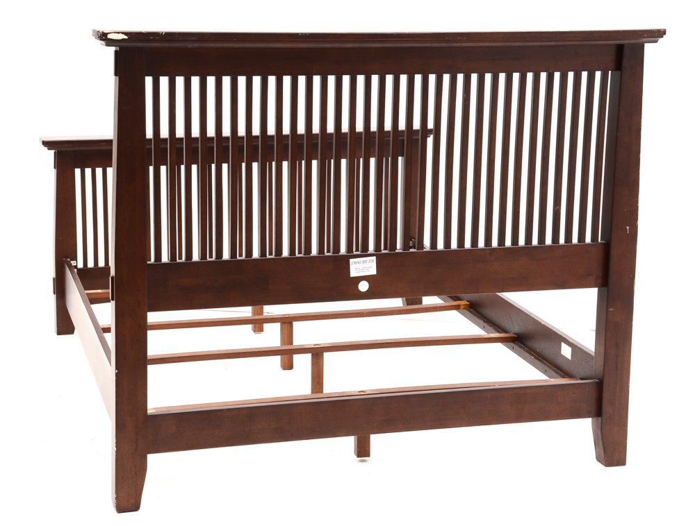 Contemporary Mission Style Queen Bed Frame