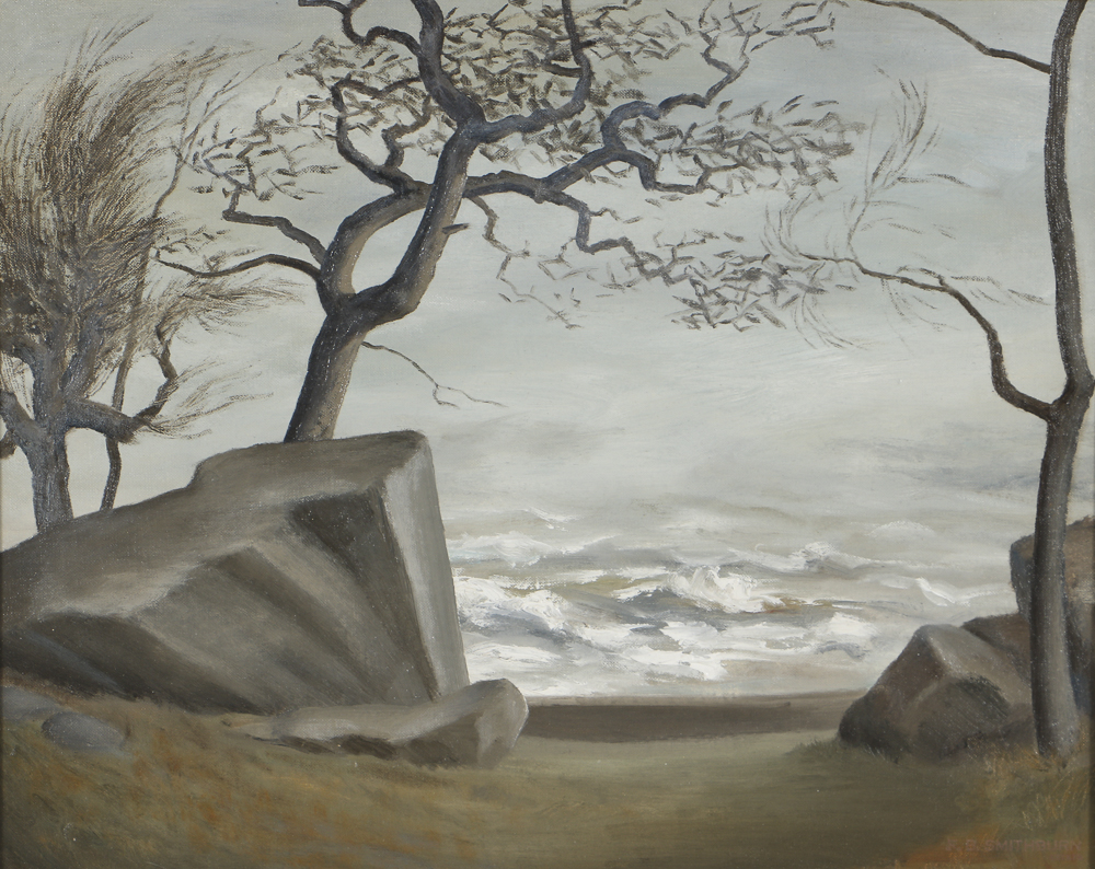 Florence Bartley Smithburn Oil Painting on Board "African Overlook"