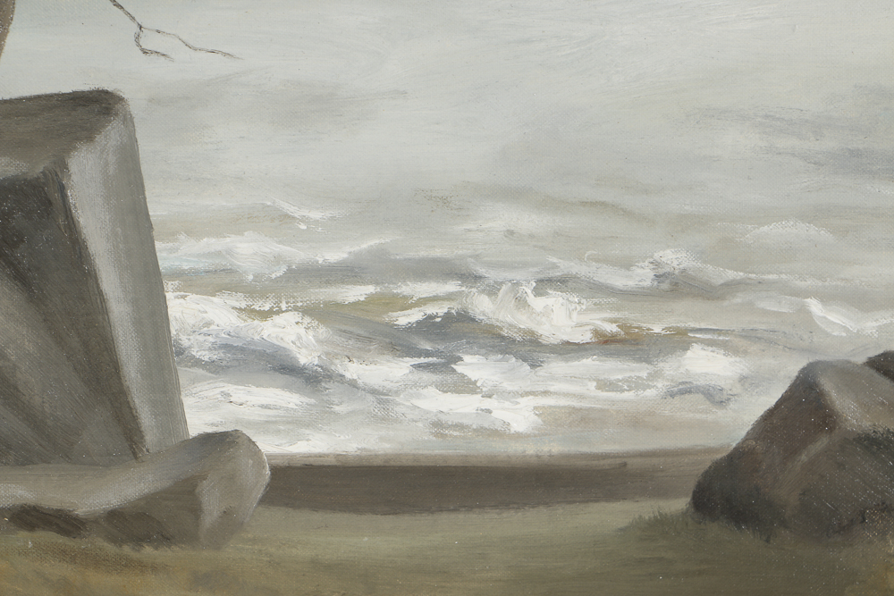 Florence Bartley Smithburn Oil Painting on Board "African Overlook"