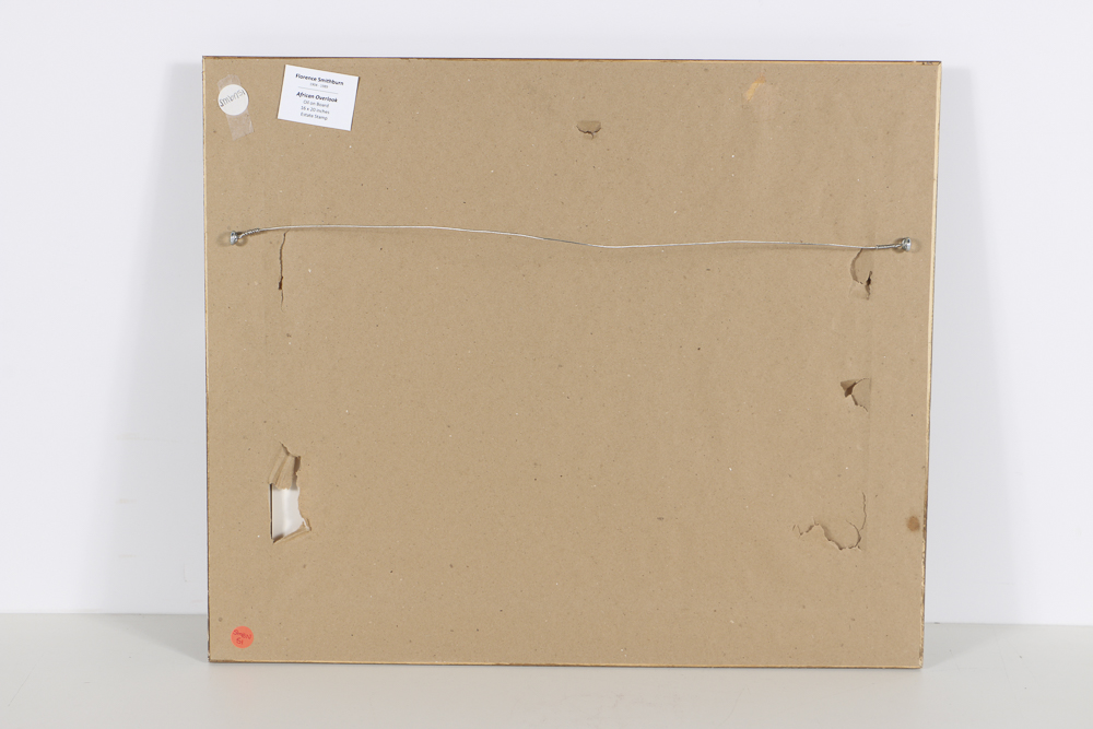 Florence Bartley Smithburn Oil Painting on Board "African Overlook"