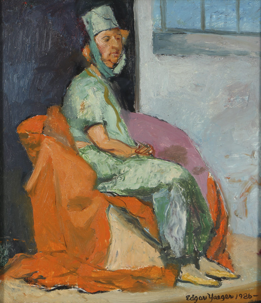 Edgar Yaeger Oil Painting on Canvas "Myrtle"