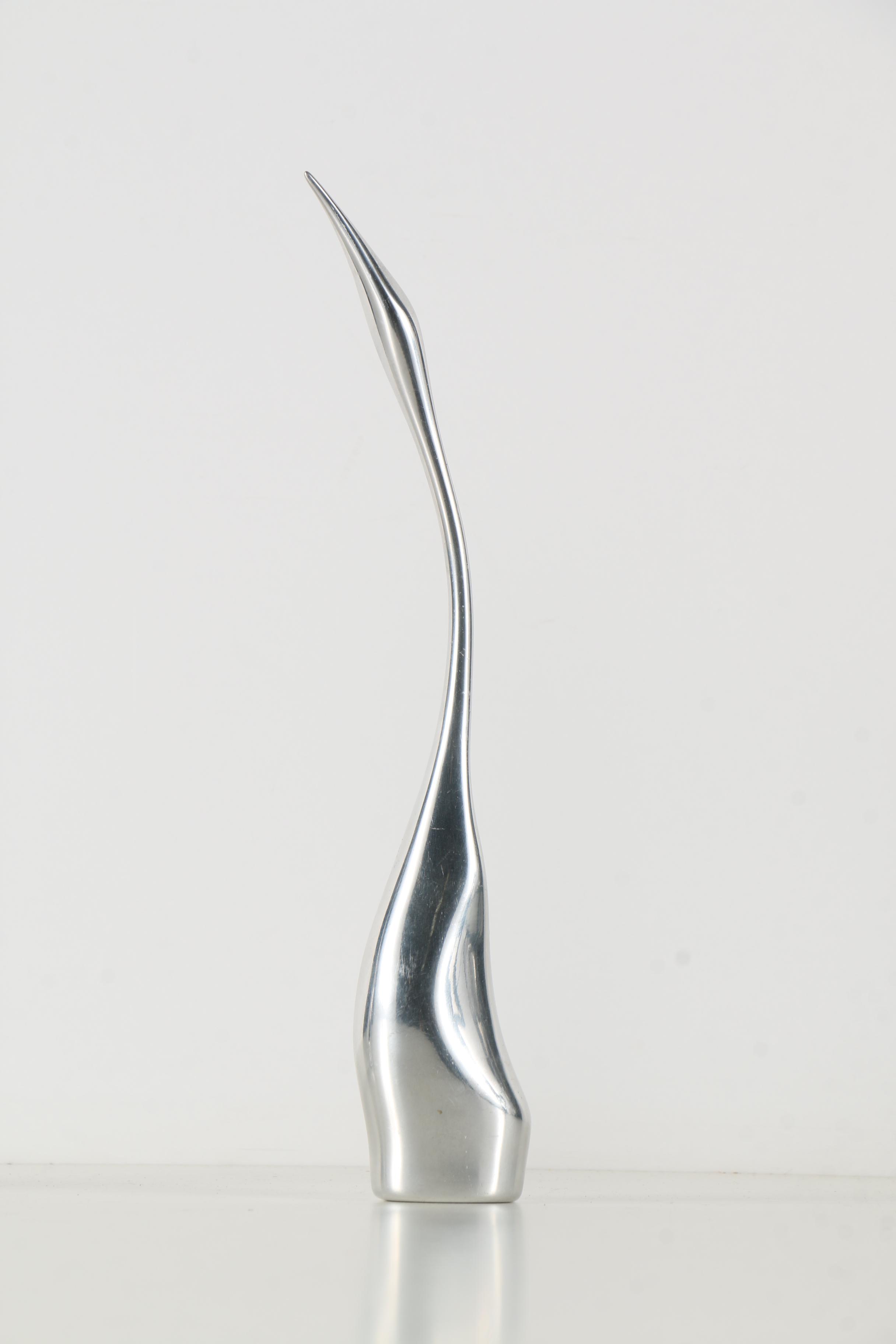 Pair of Hoselton Studio Metal Alloy Crane Sculptures