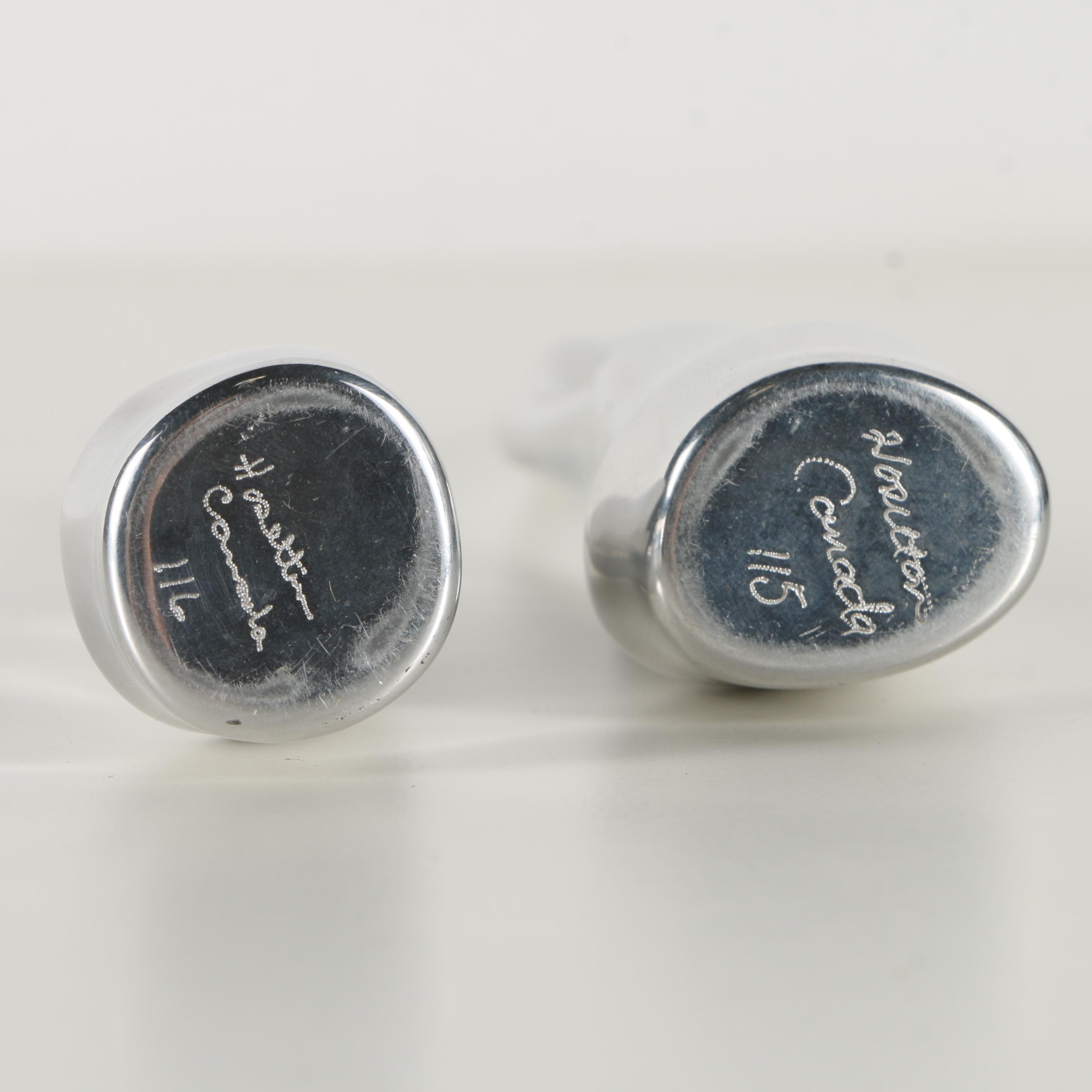 Pair of Hoselton Studio Metal Alloy Crane Sculptures