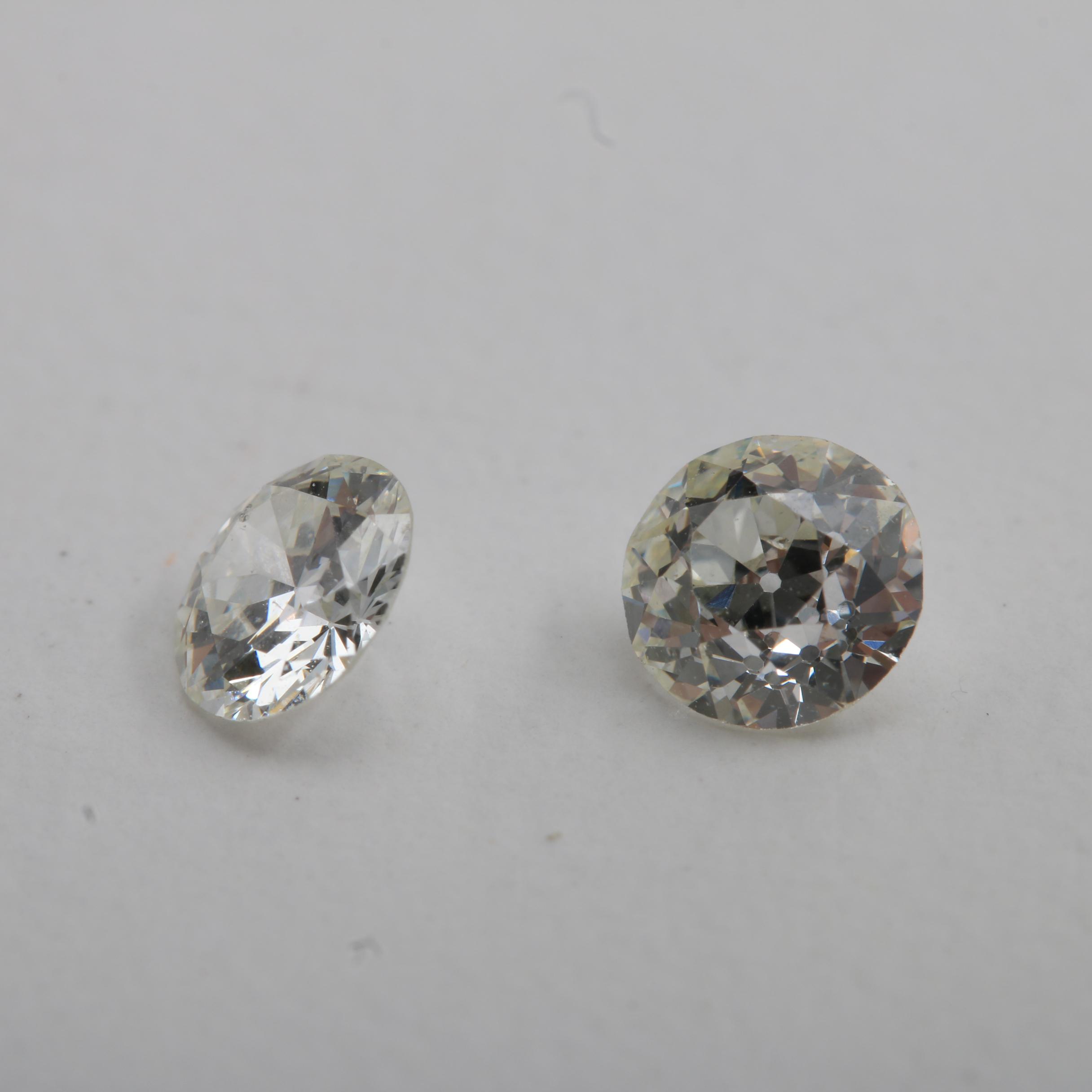 Two Loose Old European Cut Diamonds