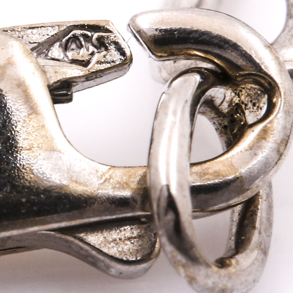 14K White Gold Diamond Anklet