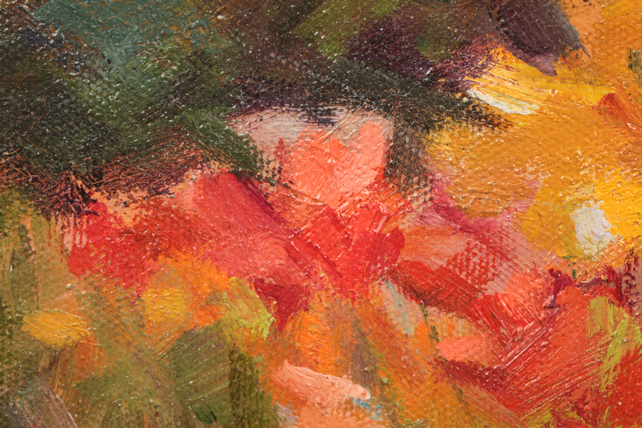 Doris Briglio Oil Painting on Canvas "Spring Flowers"