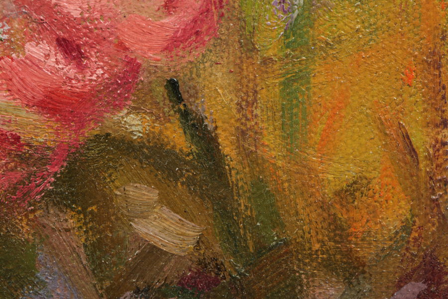 Doris Briglio Oil Painting on Canvas "Spring Flowers"