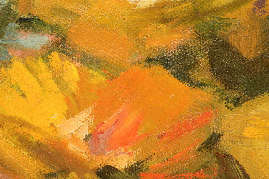 Doris Briglio Oil Painting on Canvas "Spring Flowers"