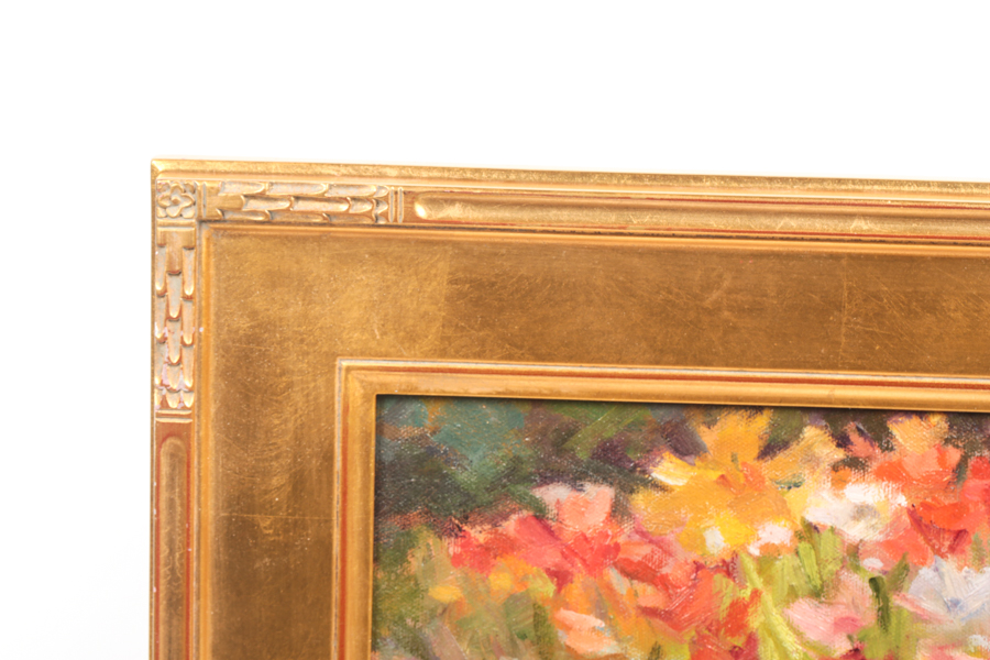 Doris Briglio Oil Painting on Canvas "Spring Flowers"