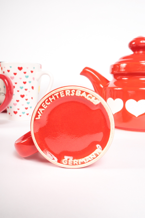 Heart-Themed Ceramic Mugs and More