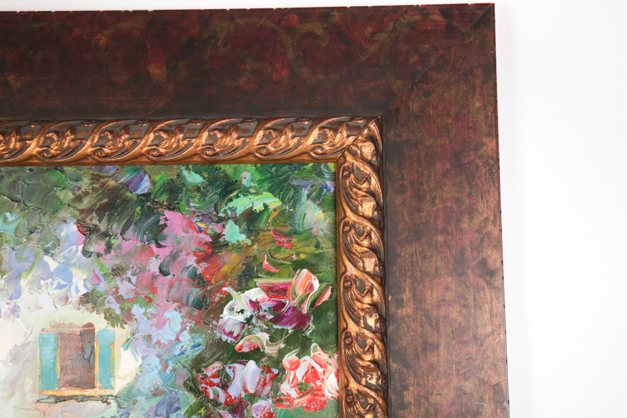 Painting of a Seaside Garden