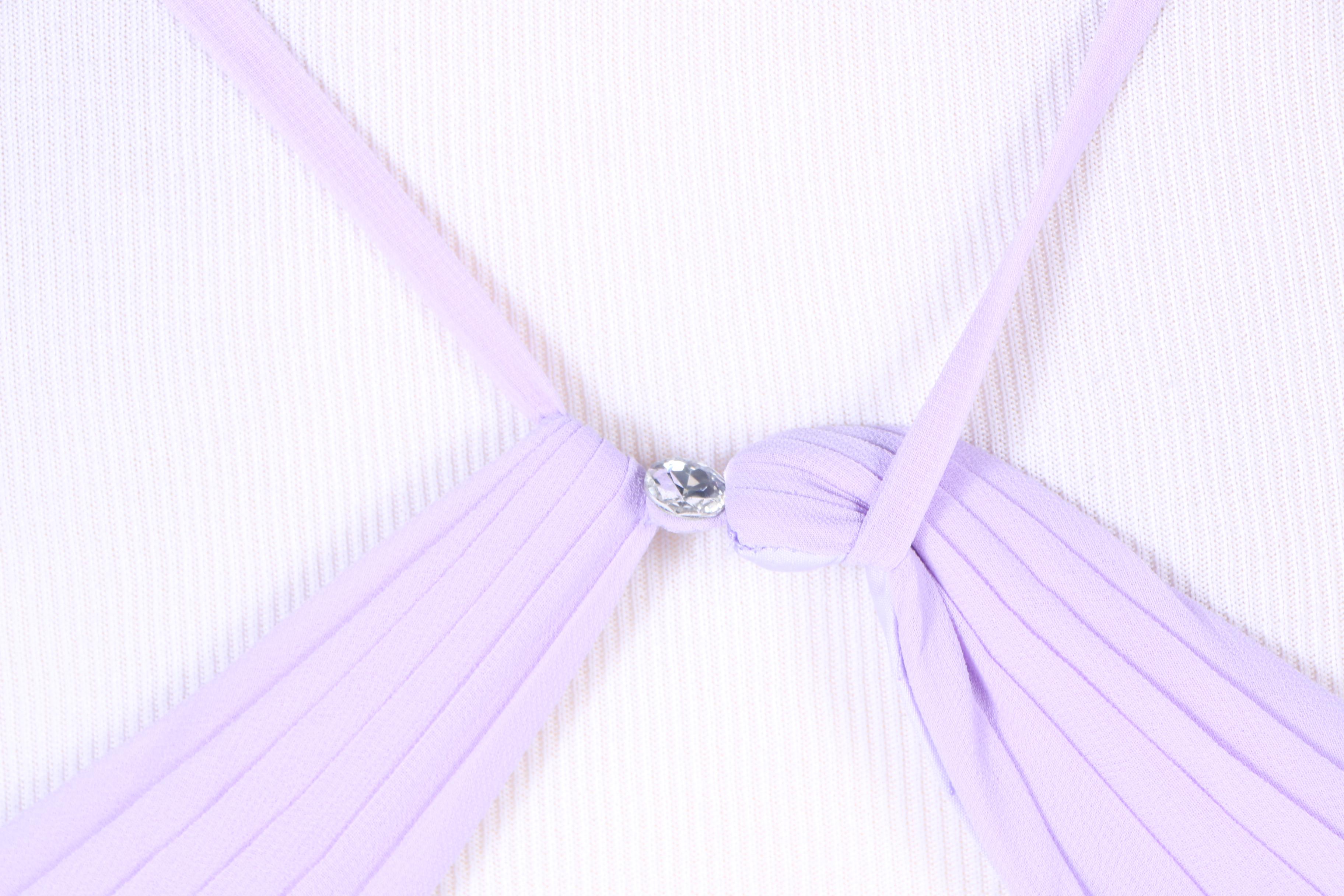 Azazie Haleigh Lilac Chiffon Gown