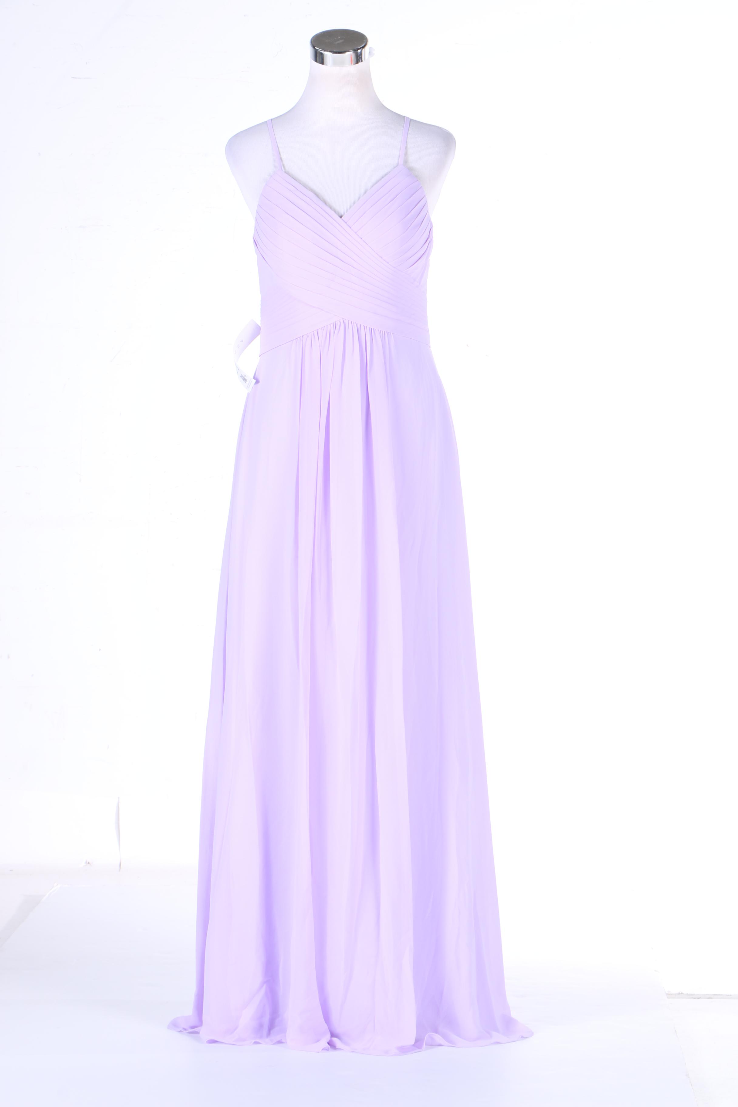 Azazie Haleigh Lilac Chiffon Gown