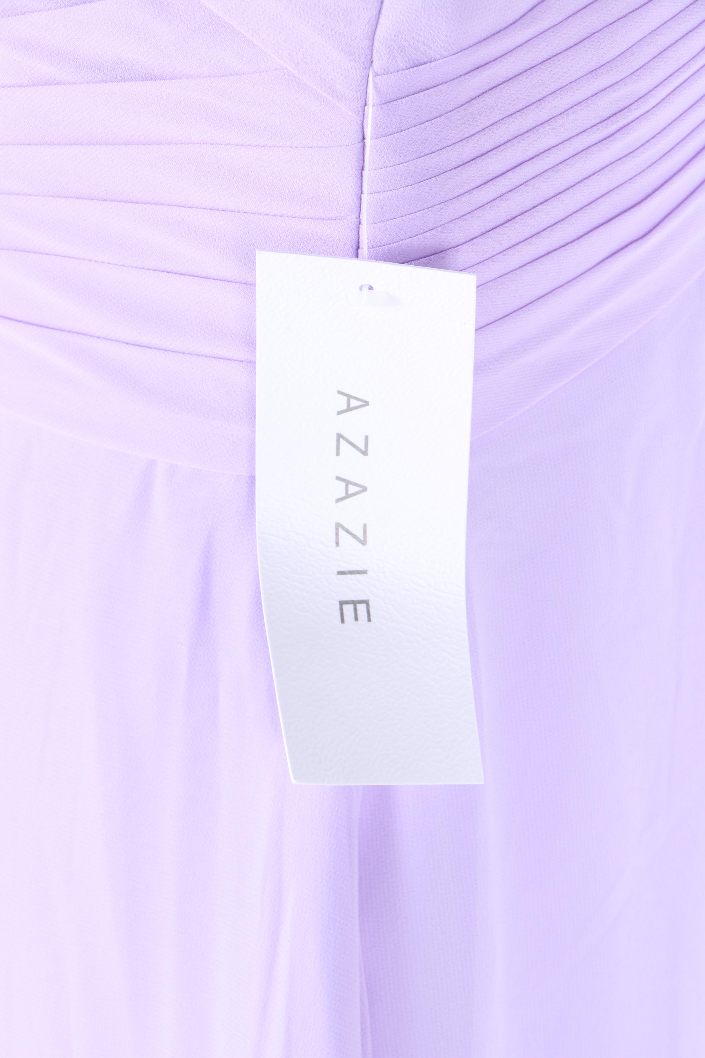 Azazie Haleigh Lilac Chiffon Gown