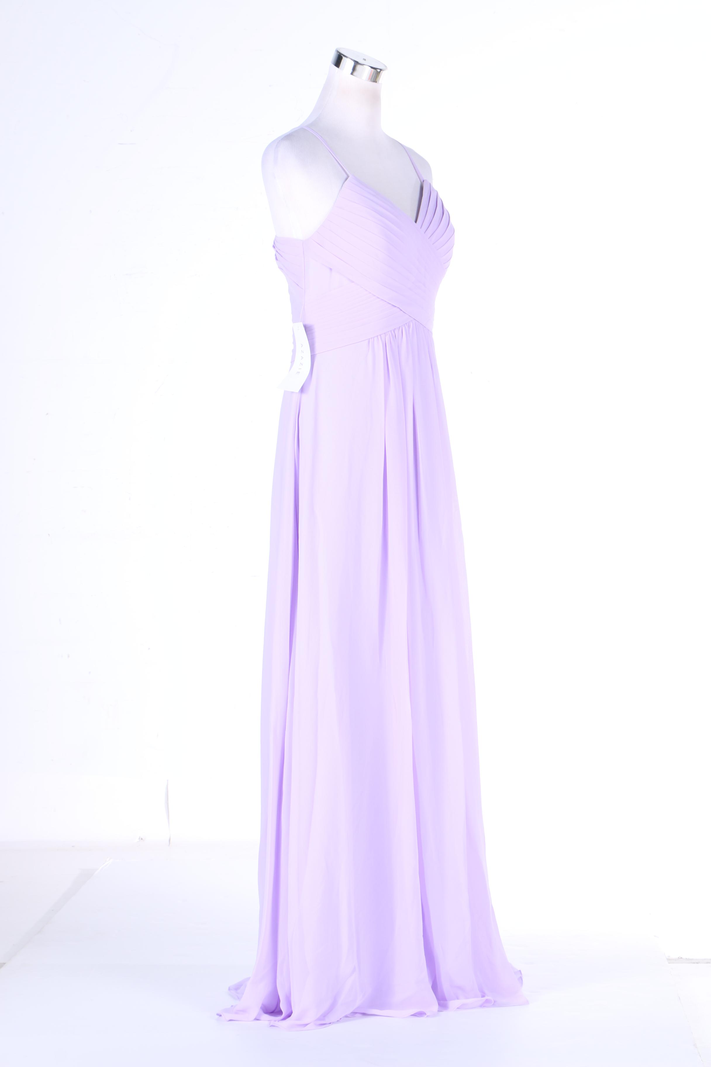 Azazie Haleigh Lilac Chiffon Gown