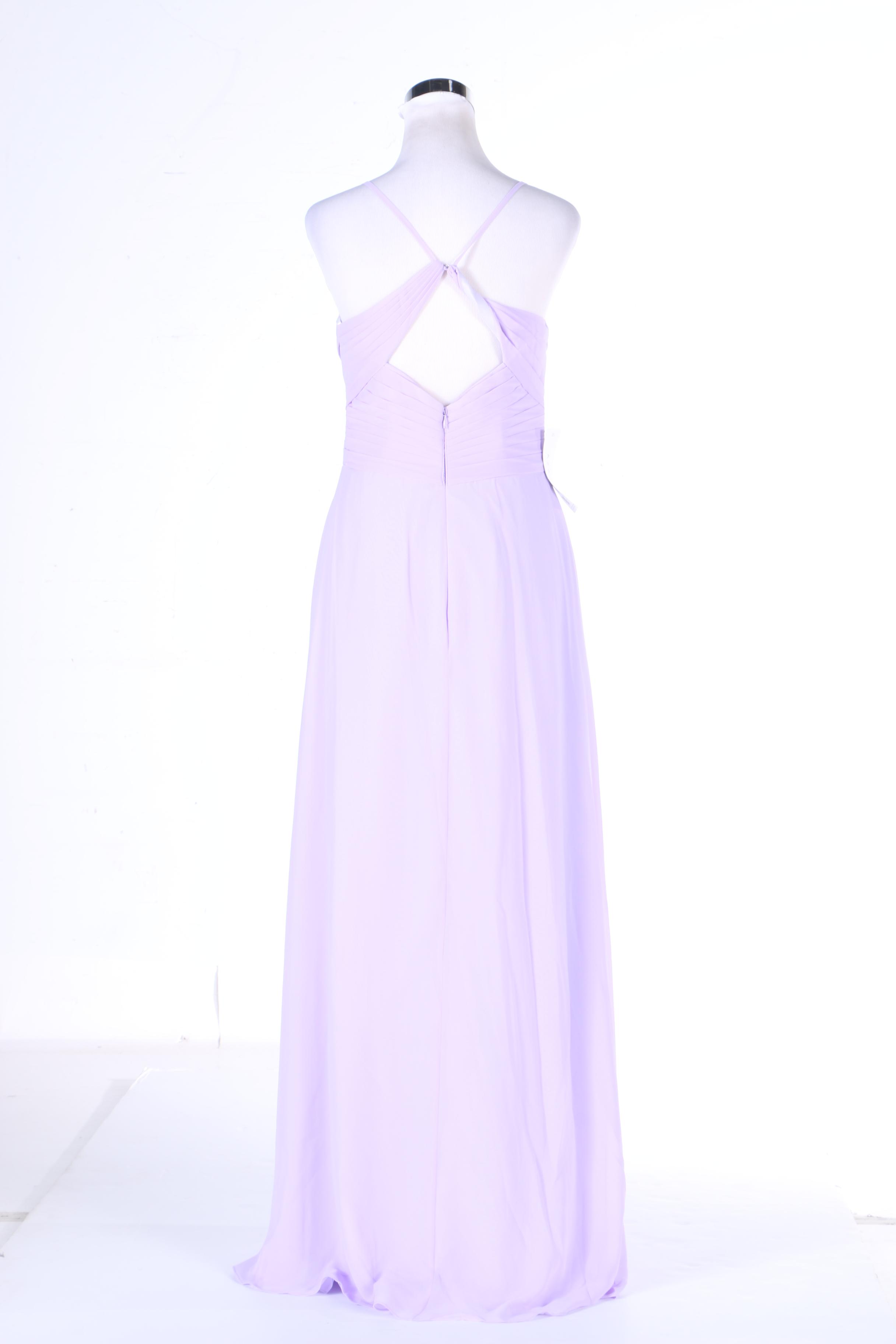 Azazie Haleigh Lilac Chiffon Gown