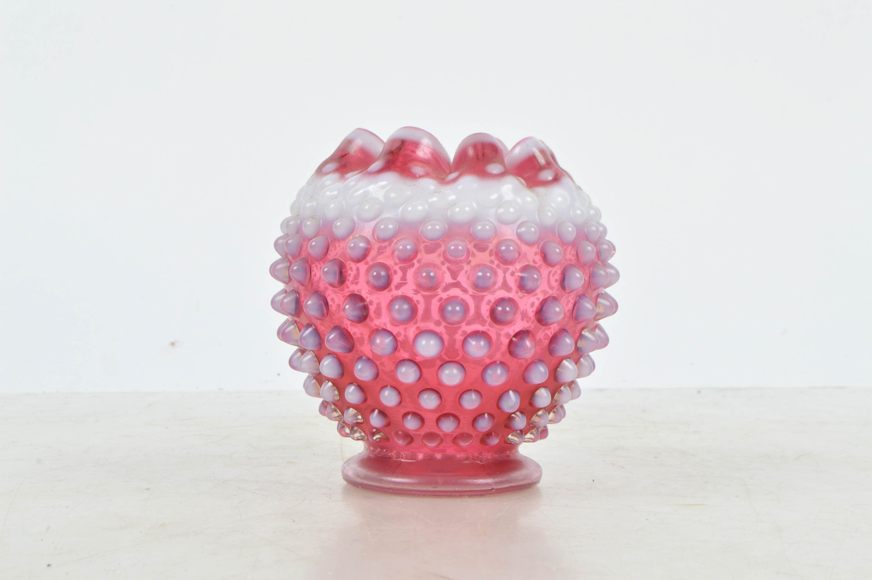 Vintage Hobnail Fenton Style Colored Glass