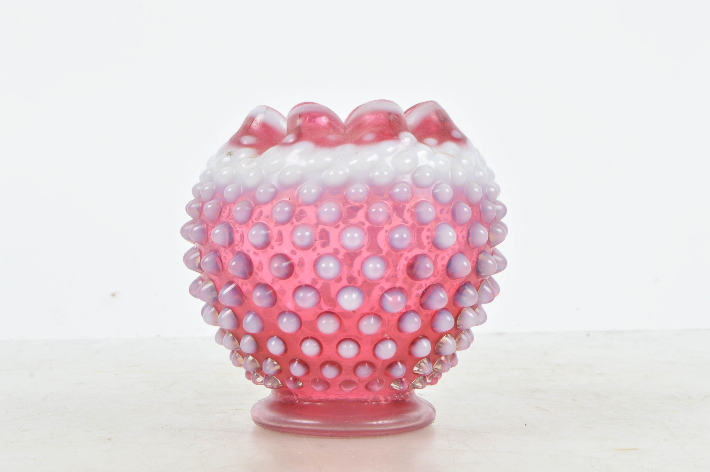 Vintage Hobnail Fenton Style Colored Glass