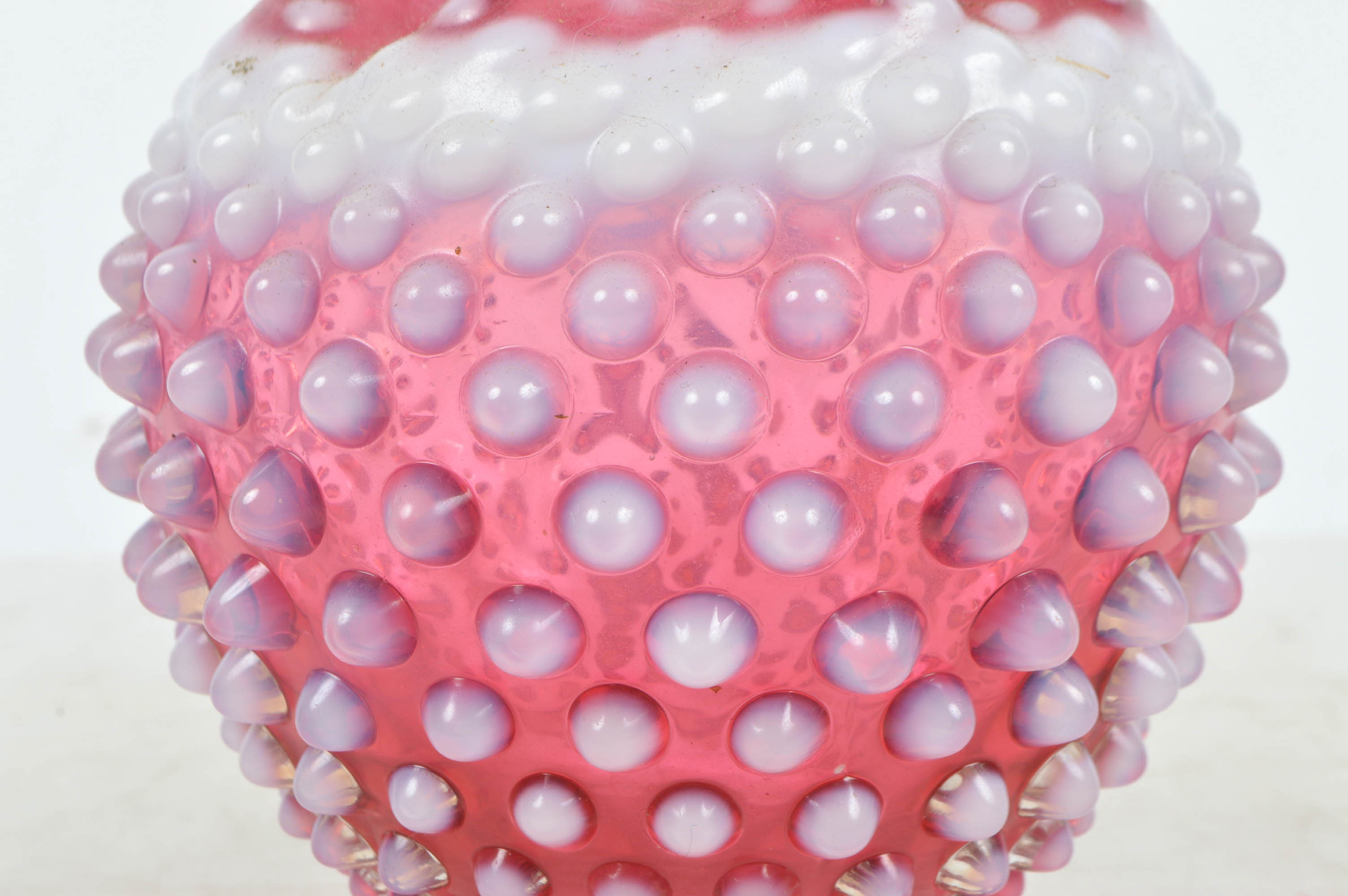 Vintage Hobnail Fenton Style Colored Glass