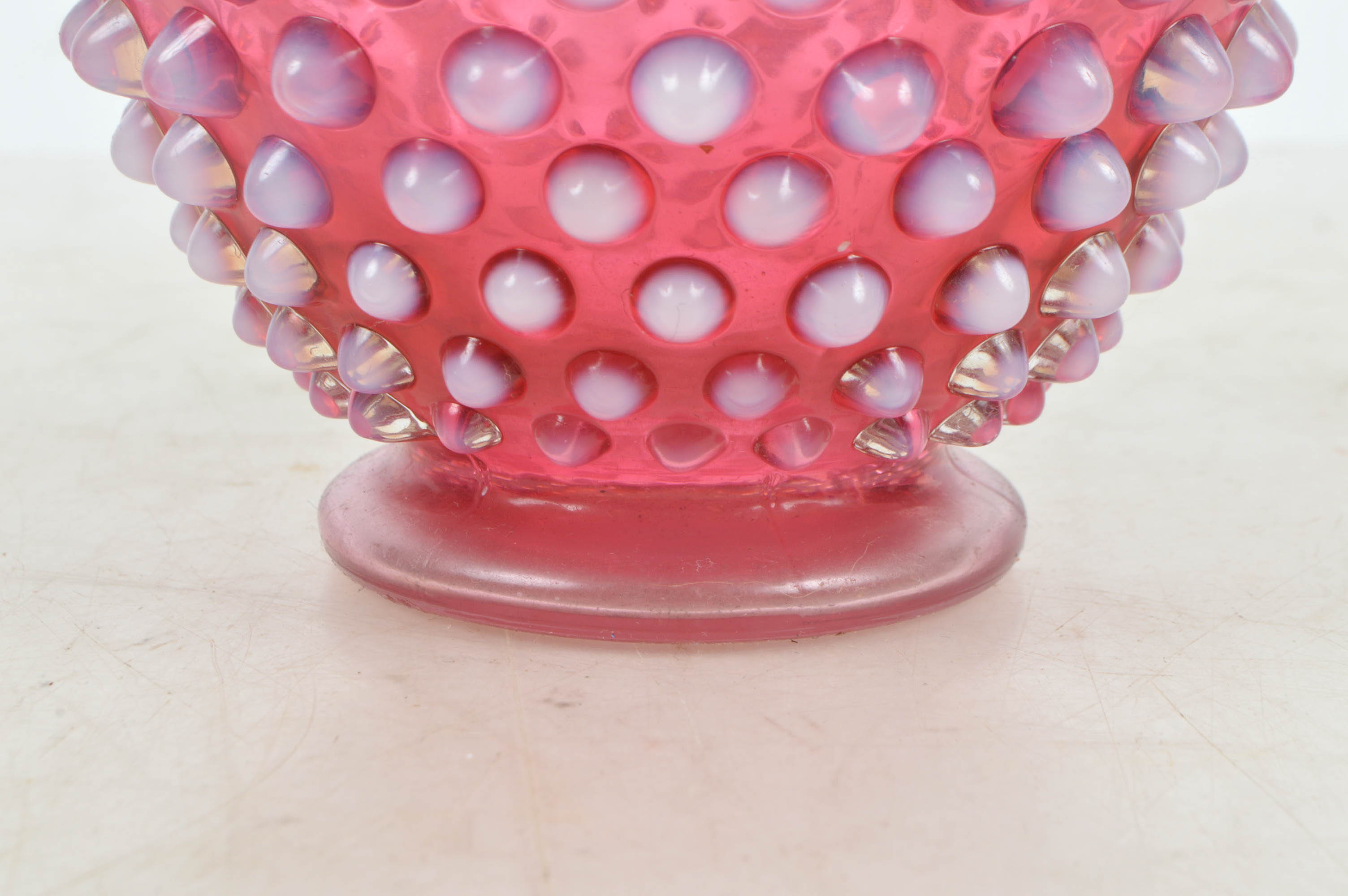 Vintage Hobnail Fenton Style Colored Glass
