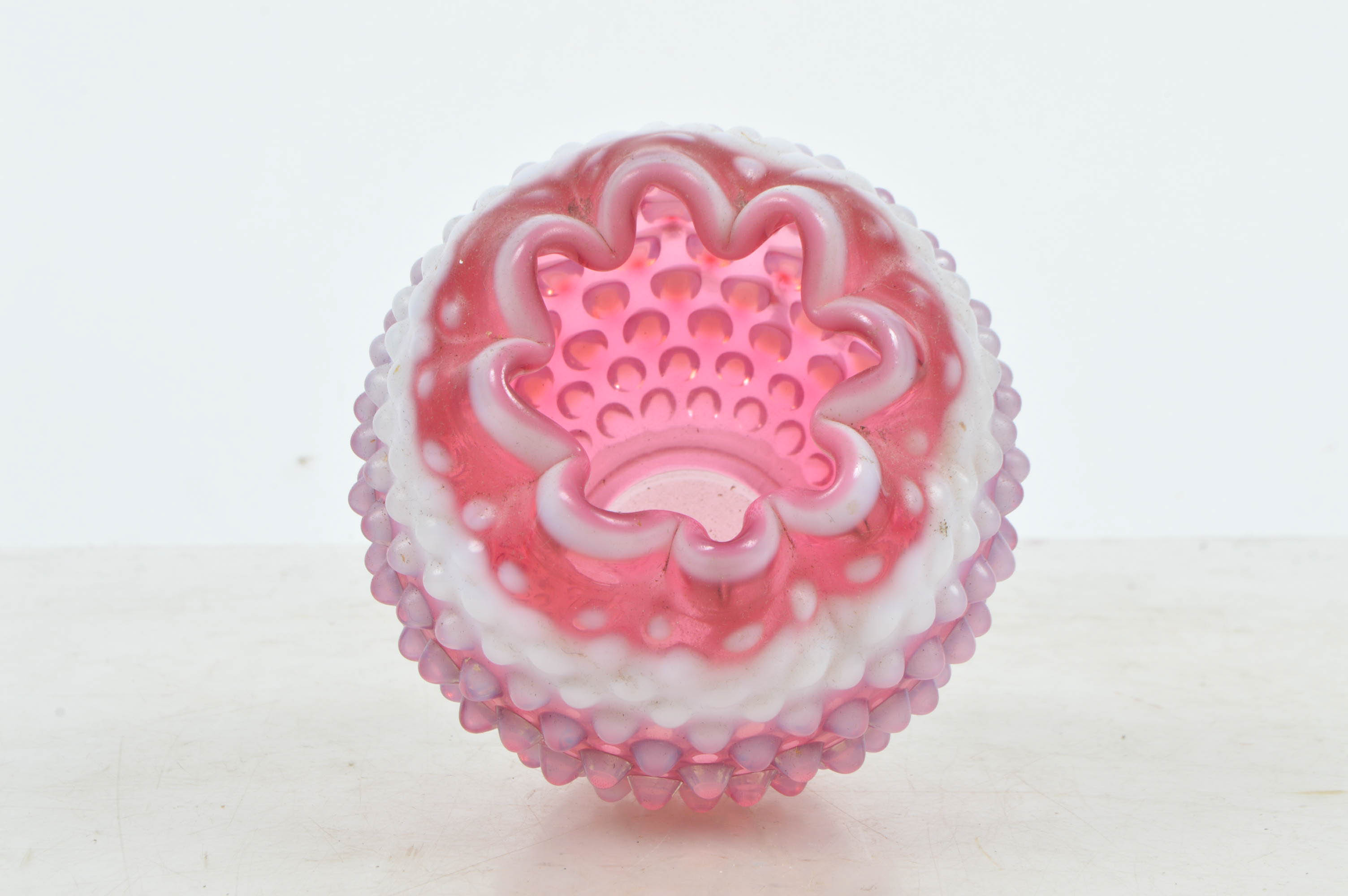 Vintage Hobnail Fenton Style Colored Glass