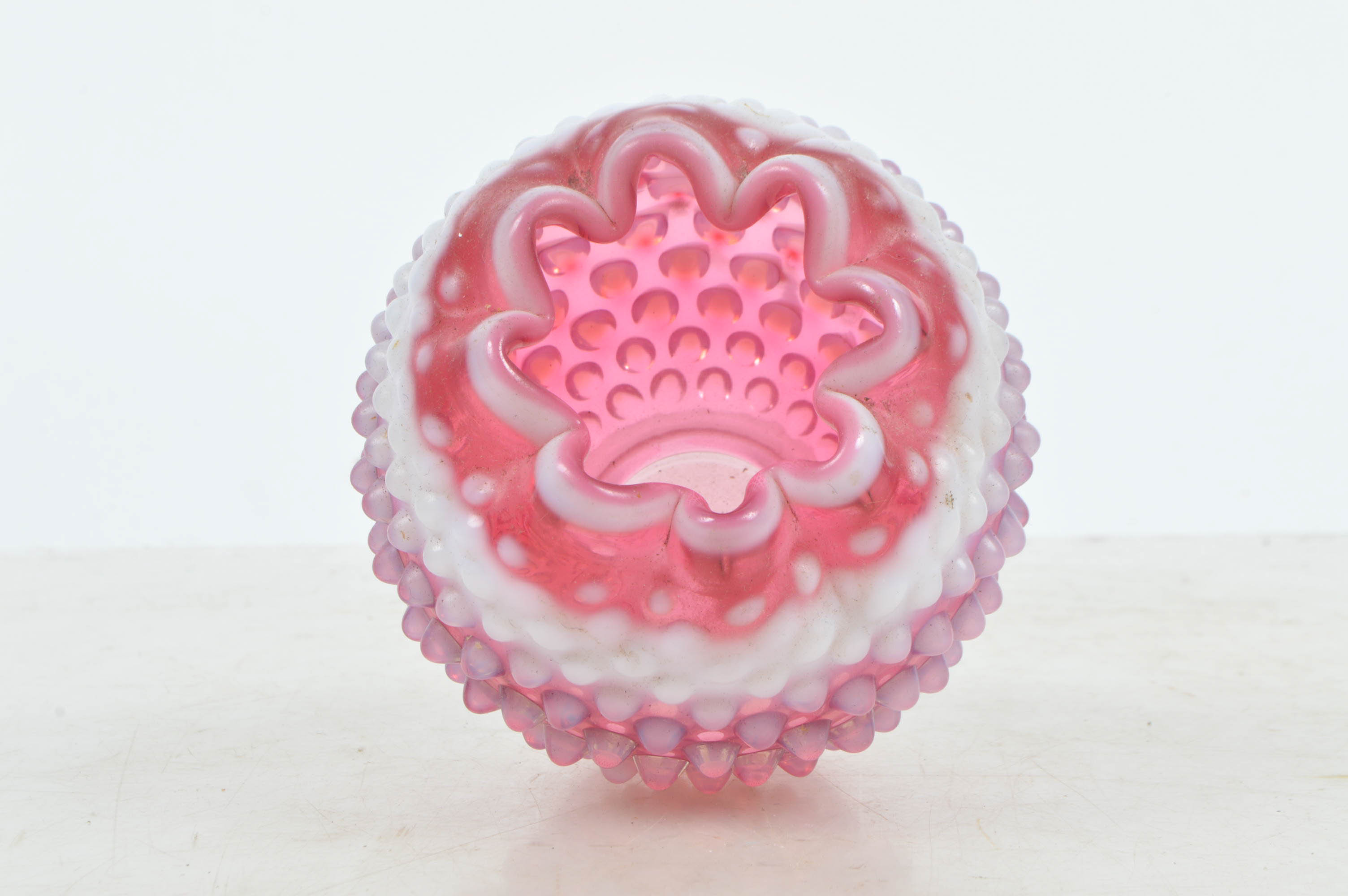 Vintage Hobnail Fenton Style Colored Glass