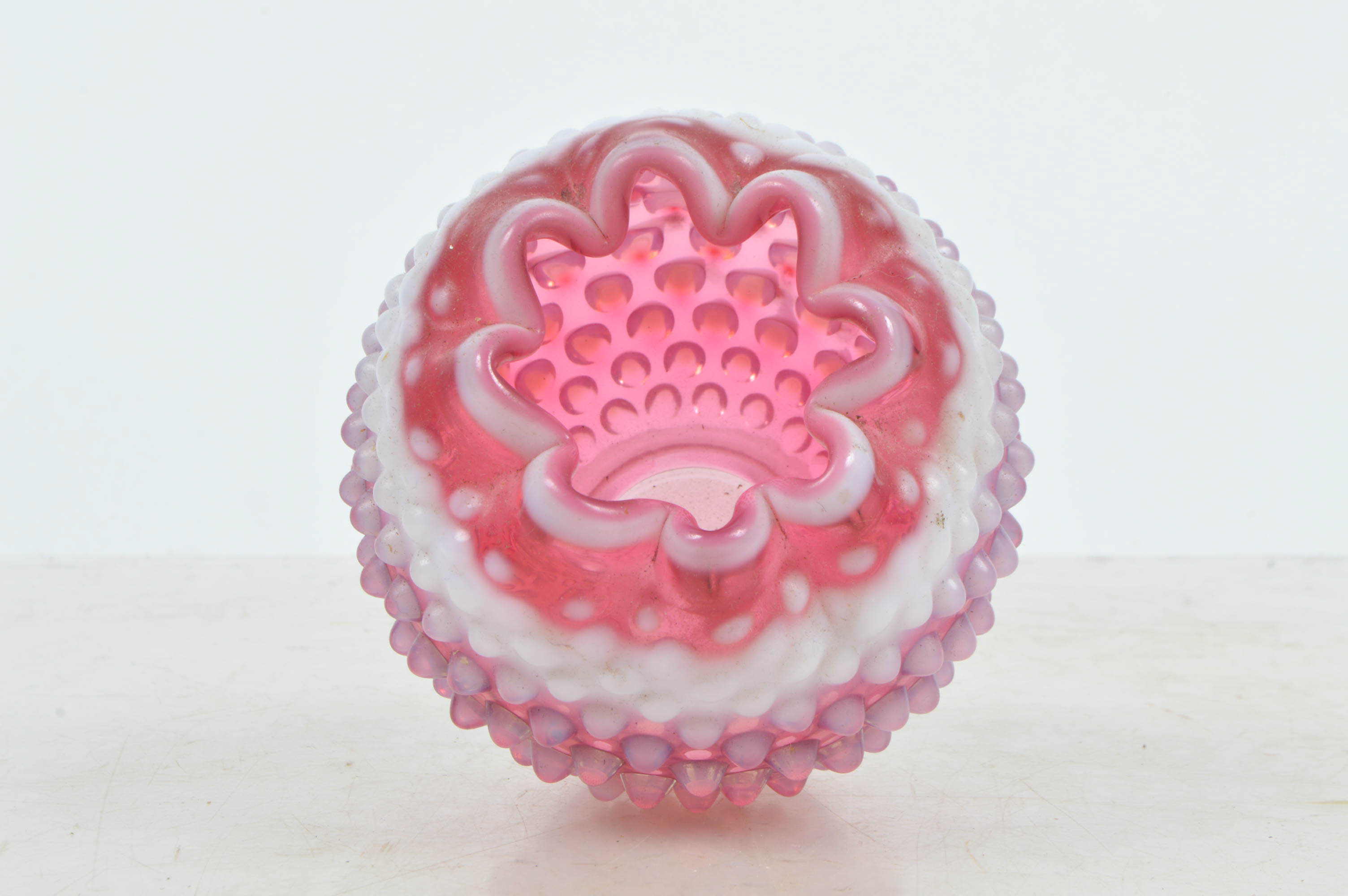 Vintage Hobnail Fenton Style Colored Glass