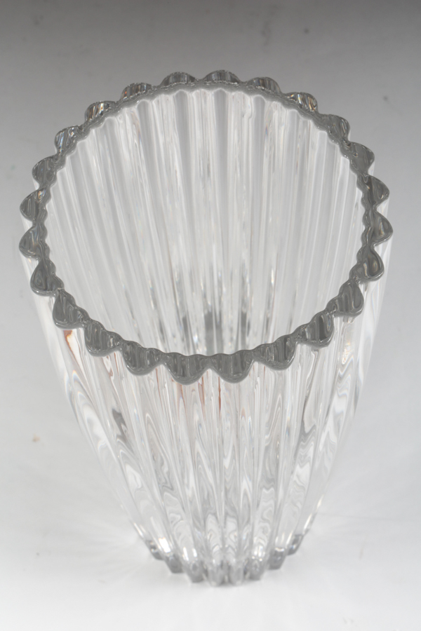 Tiffany and Co. "Heart" Crystal Flower Vase