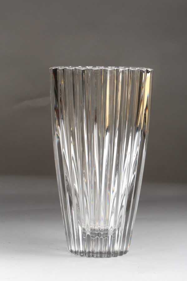 Tiffany and Co. "Heart" Crystal Flower Vase