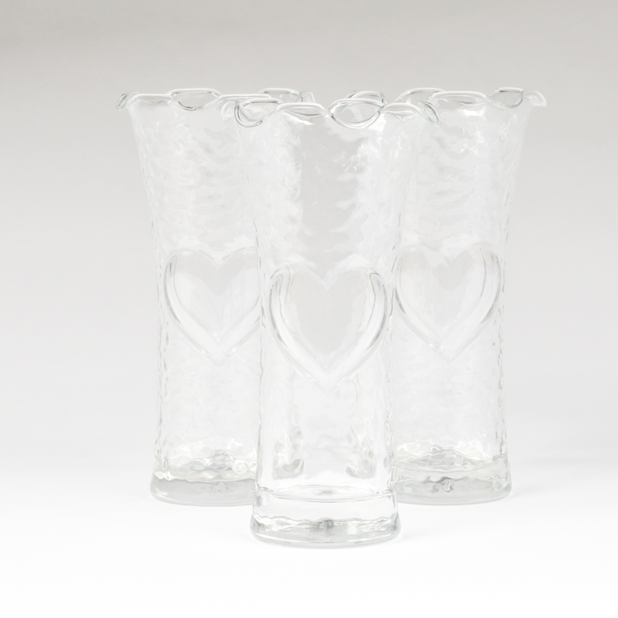 Anchor Hocking Heart Vases