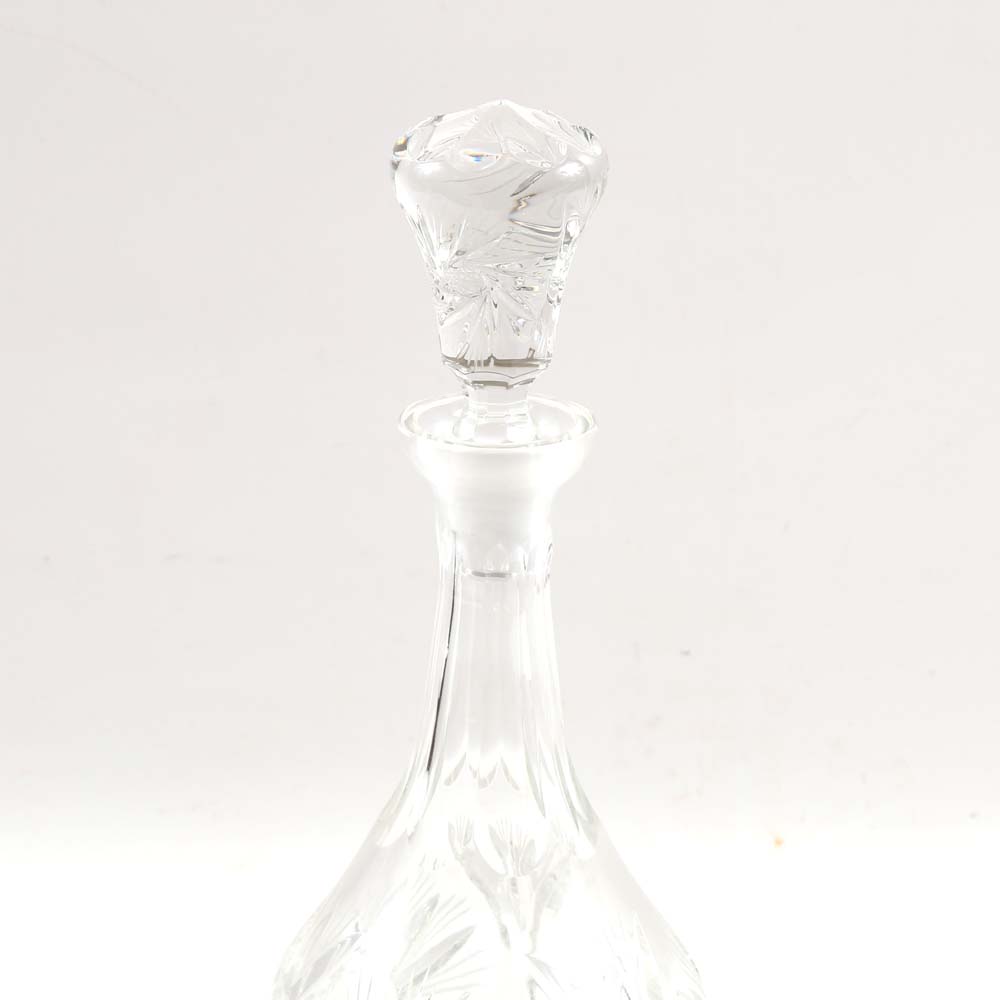 American Brilliant Cut Glass Brunswick Star Decanter