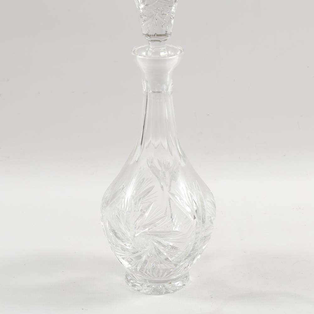American Brilliant Cut Glass Brunswick Star Decanter