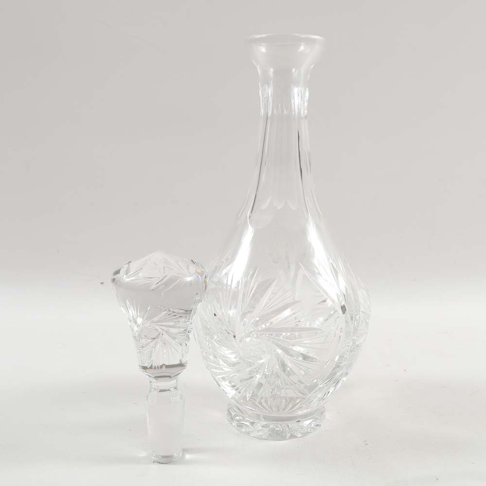 American Brilliant Cut Glass Brunswick Star Decanter