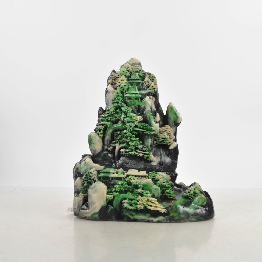 Chinese Resin Shoushan Style Sculpture
