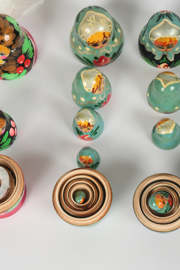 Assortment of Miniature Nesting Doll Sets