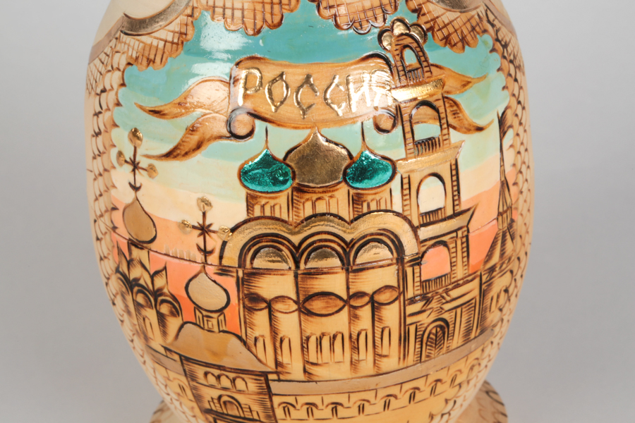 Russian Nesting Dolls Depicting Poccha