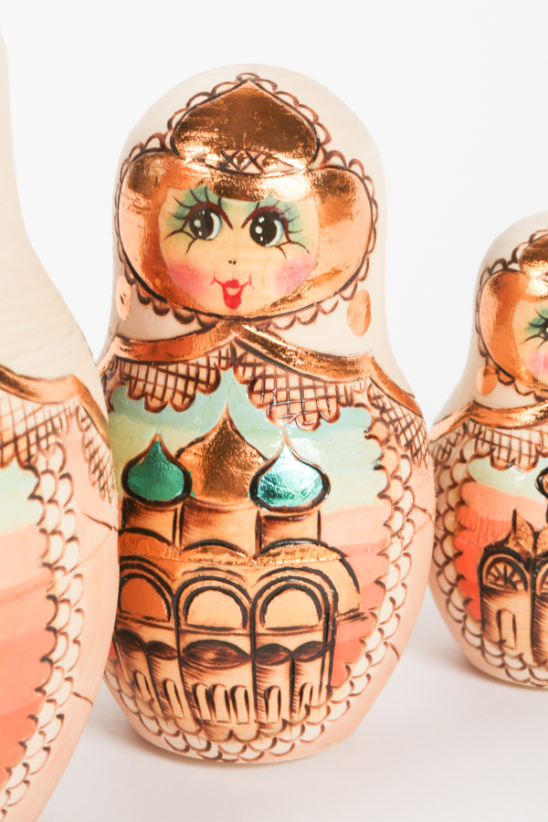 Russian Nesting Dolls Depicting Poccha